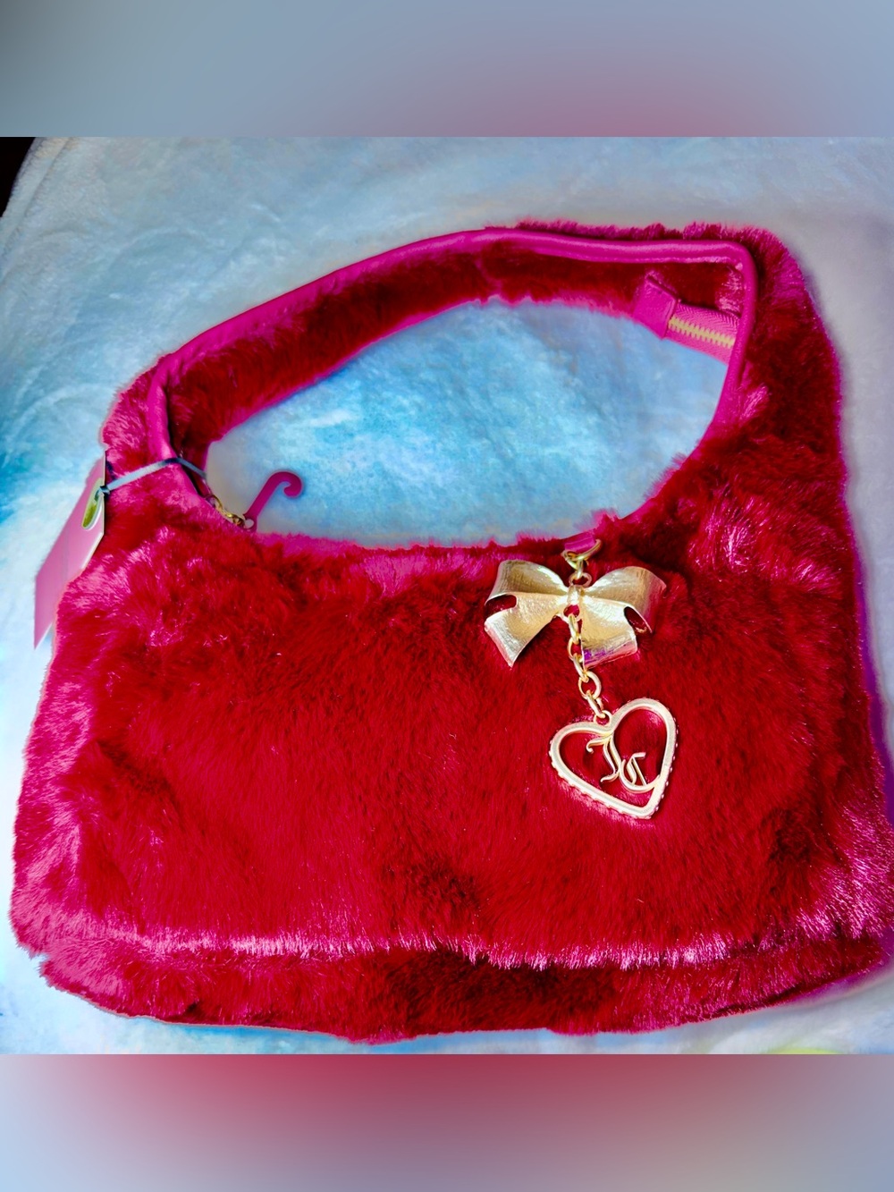 Juicy Couture Faux Fur Hobo Bag Y2K Style NWT